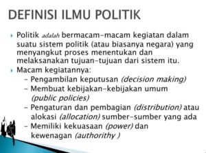 ilmu politik adalah