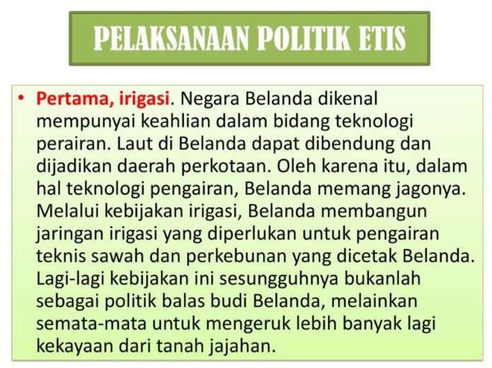 politik etis adalah